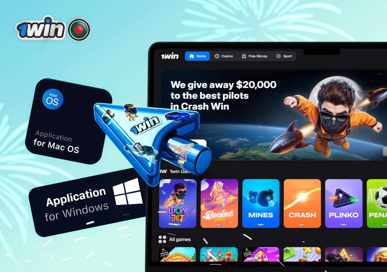 Betting made simple with 1win Bangladesh app on your PC